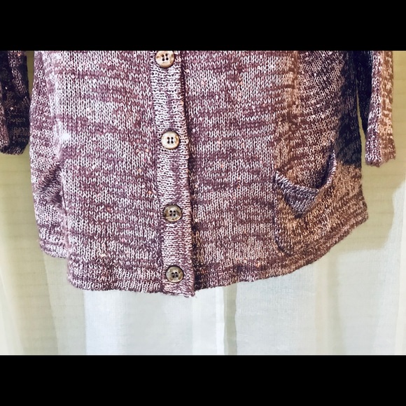 ✅🆕Cardigan sweater plum with sequins - Picture 4 of 7
